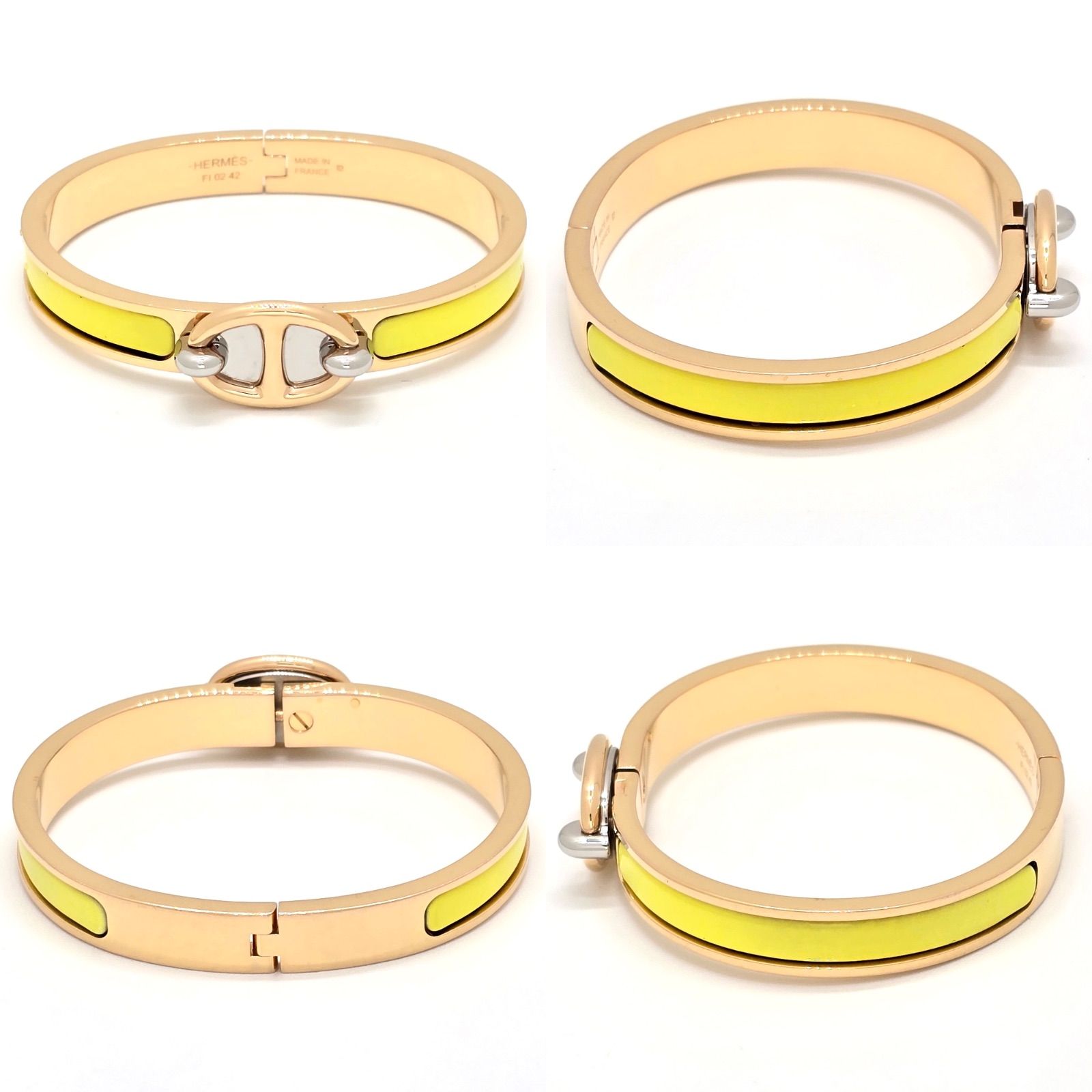HERMES エルメス エナメルブレスレット ミニ・クリック/シェーヌ 