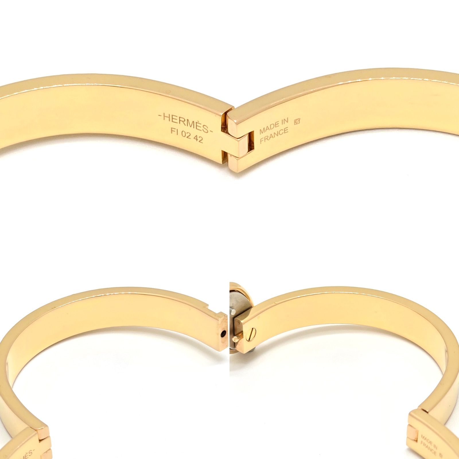HERMES エルメス エナメルブレスレット ミニ・クリック/シェーヌ 