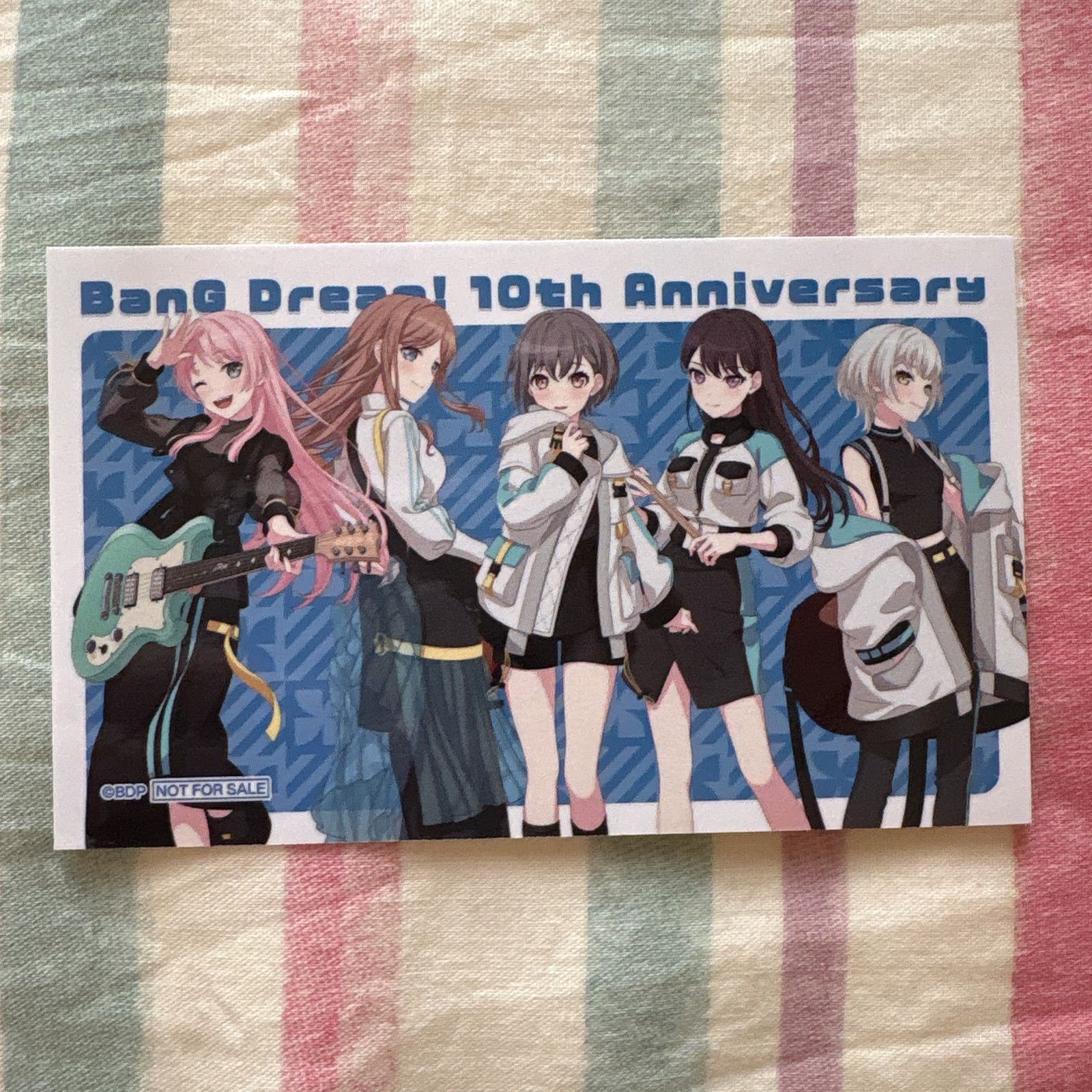 バンドリ 10th Anniversary 記念 POPUP 特典 ステッカー Mygo