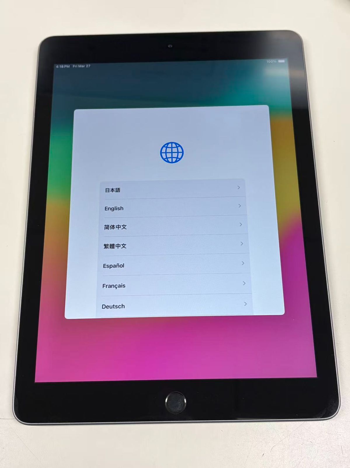 電池86% Apple iPad (第6世代) 128GB スペースグレイ ジャンク品