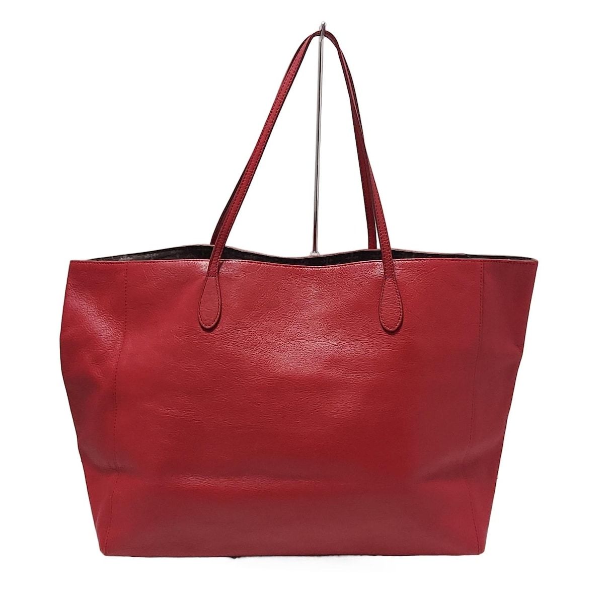 【新品】russet ラシット モノグラムレザープレストートバッグ red 赤 russet(ラシット) トートバッグ - レッド レザー - メルカリ