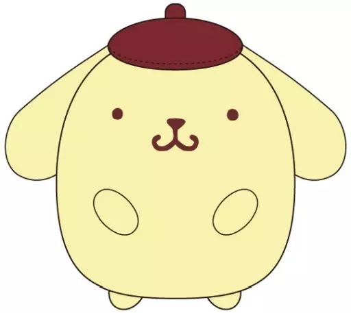 中古】ぬいぐるみマスコット・ぬいぐるみバッジ ポムポムプリン