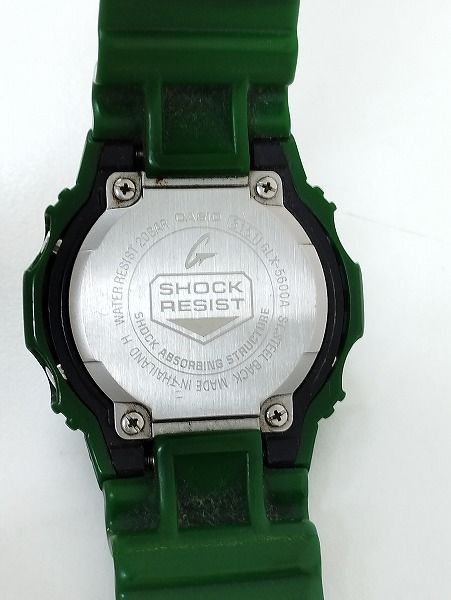 J252 [動作品] CASIO カシオ 腕時計 グリーン G-SHOCK 3151 GLX-5600A