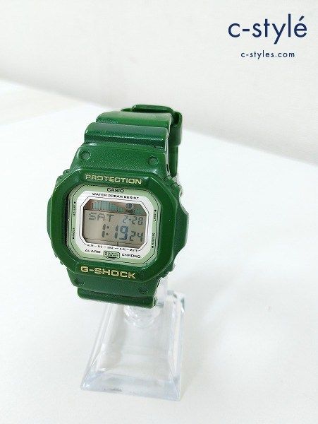 J252 [動作品] CASIO カシオ 腕時計 グリーン G-SHOCK 3151 GLX-5600A