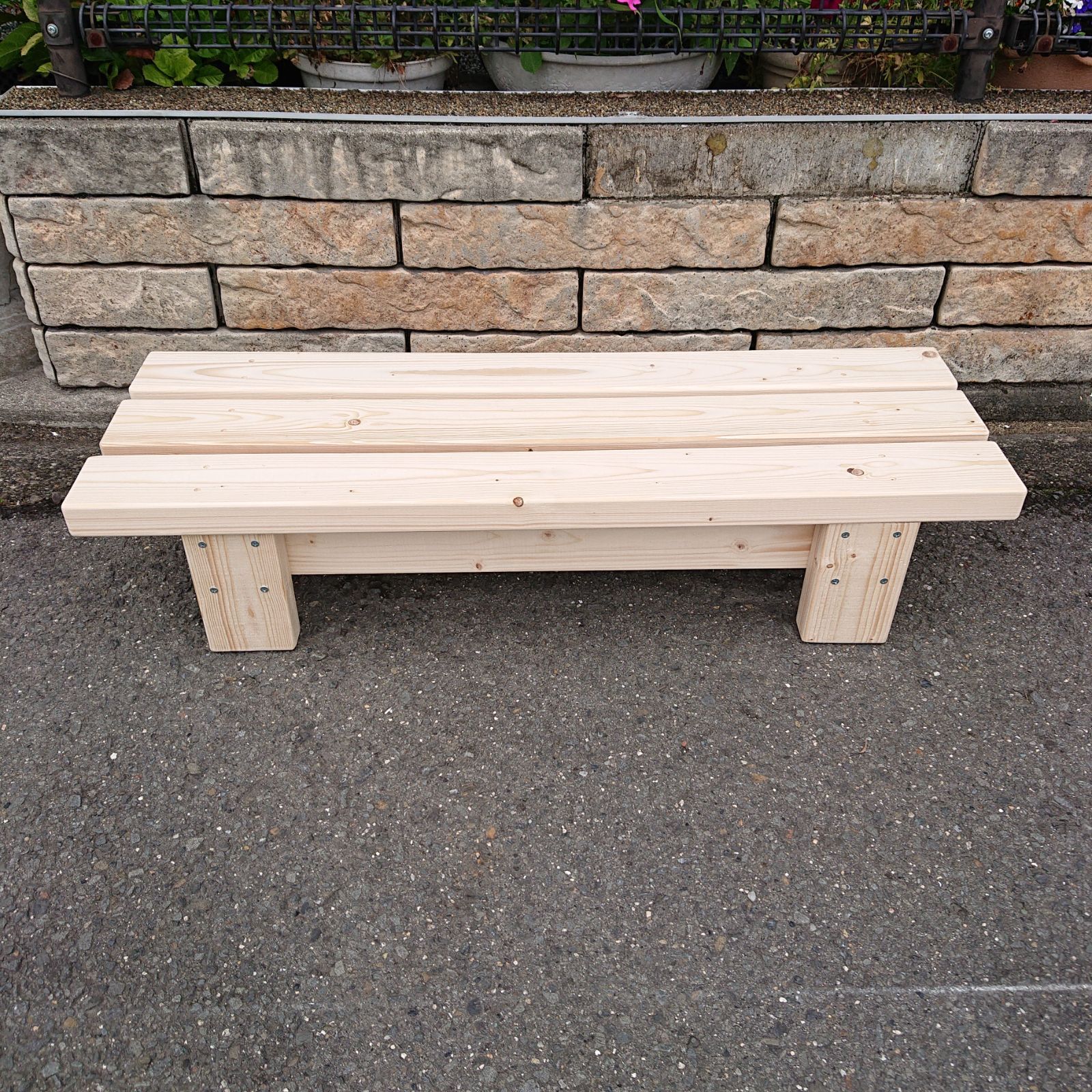 ベンチ 木製 87cm 高さ18cタイプ丈夫 多目的 踏み台 椅子 スツール