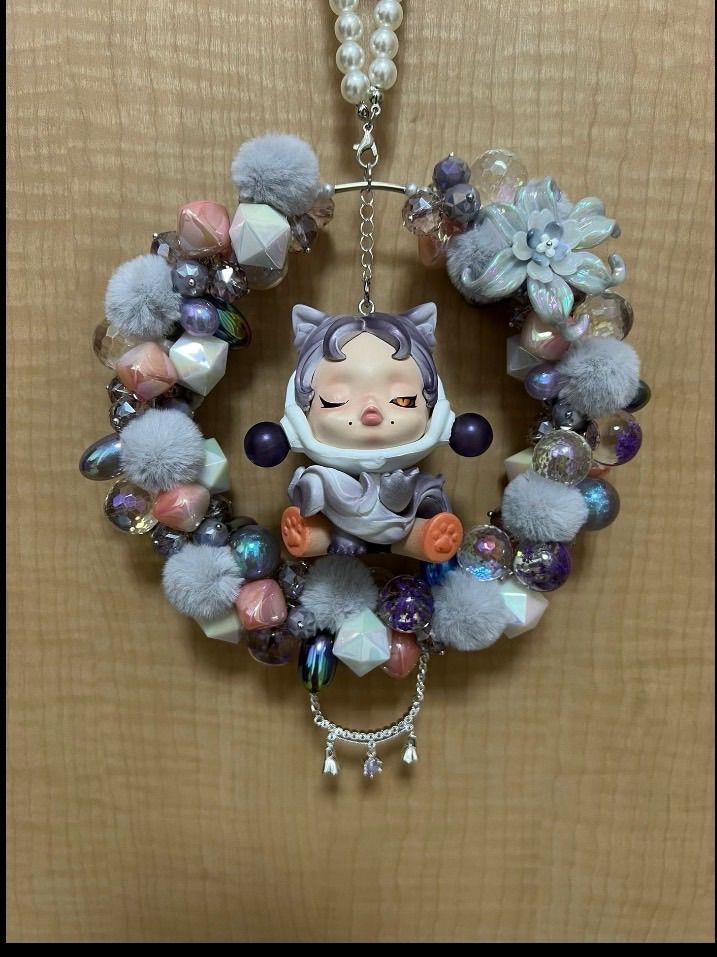 ♪ハンドメイドリース スカルパンダ おまけ付き - メルカリ
