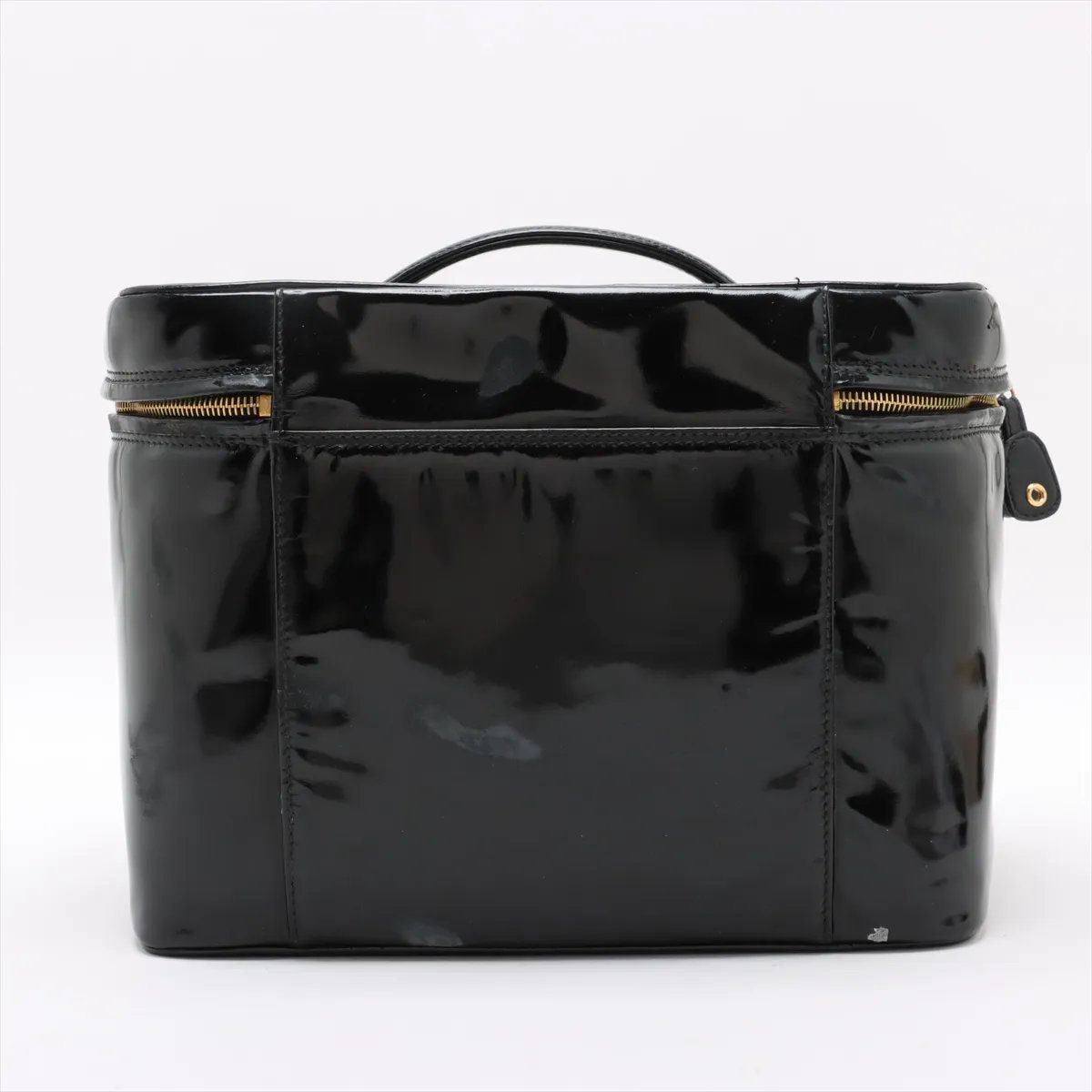 美品 シャネル シリアルシール付 ココマーク バニティバッグ レザー  