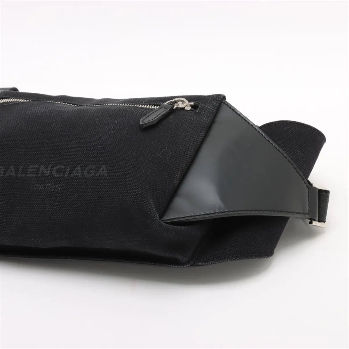 BALENCIAGA ボディバッグ ブラックレザー 美品 バレンシアガ レザー 2WAY ボディバッグ 斜め掛け ボディ