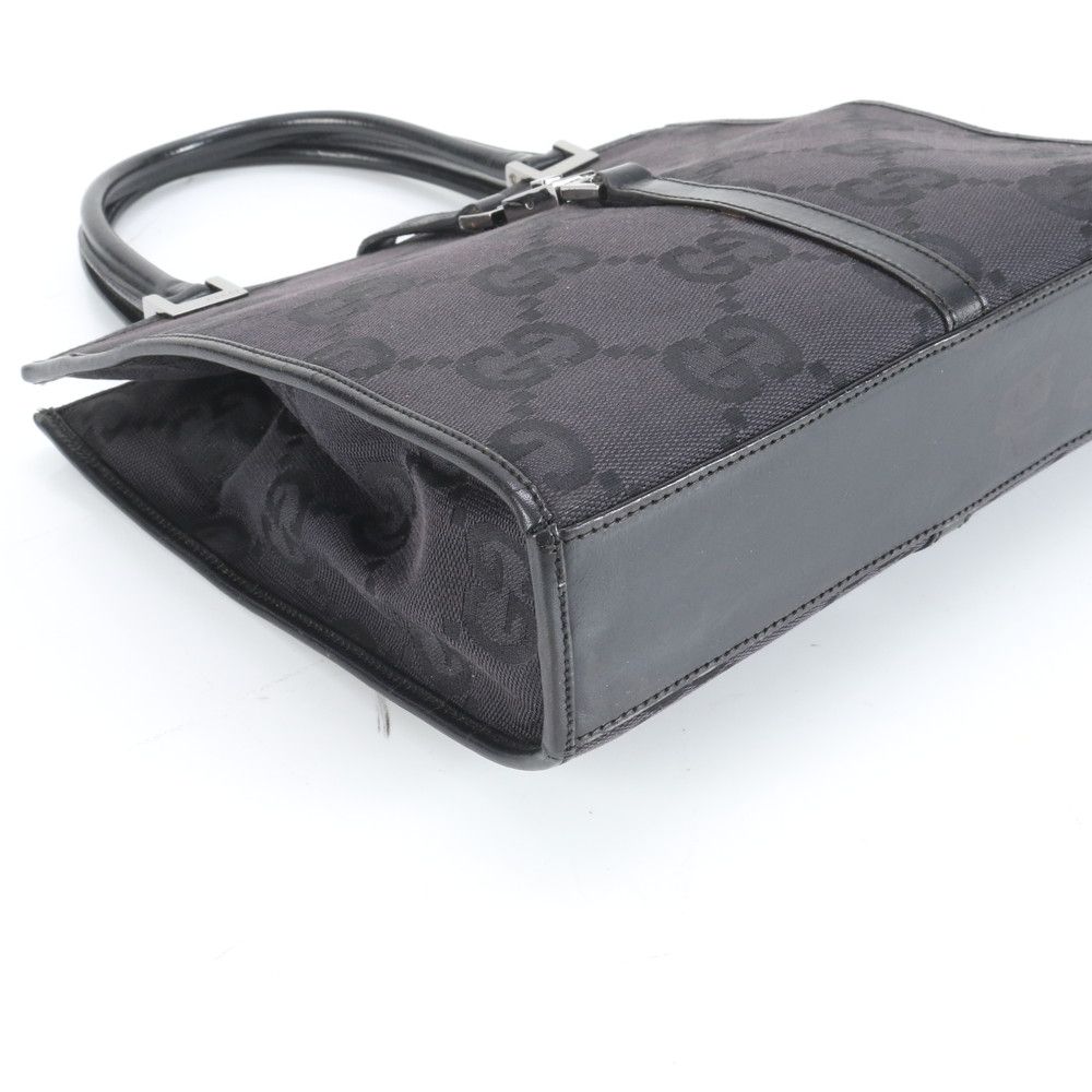 極美品 グッチ GGキャンバス ジャッキー 002-1065 レザー ハンドバッグ