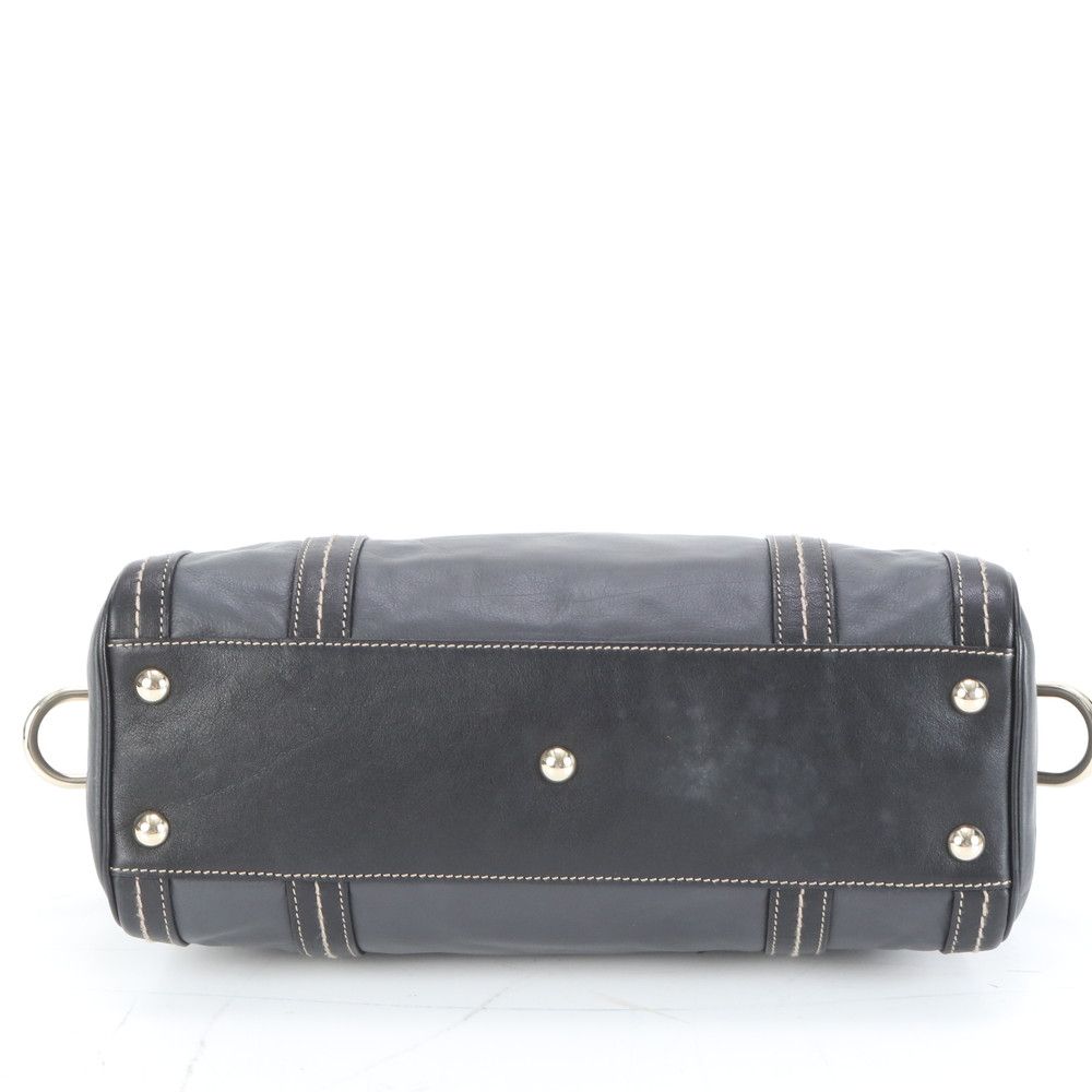 極美品 グッチ ドゥケッサ リボン 181487 レザー ミニ ボストン トート