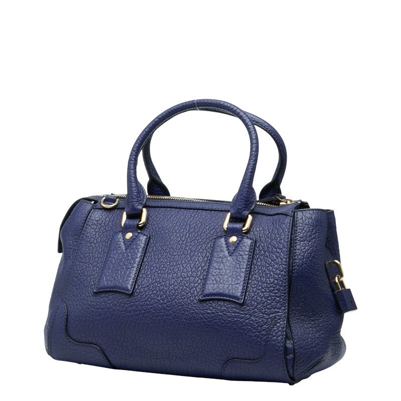 BURBERRY バーバリー ハンドバッグ ブルー レディース ブランド バーバリー ハンドバッグ ショルダーバッグ 2WAY ブルー レザー