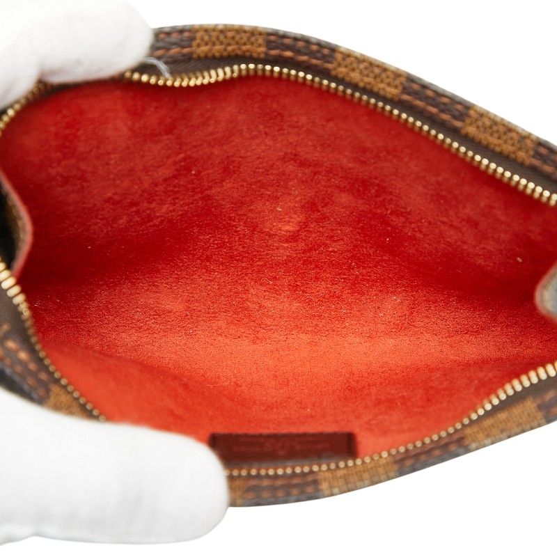 ルイ ヴィトン ダミエ マレ 付属ポーチ ブラウン PVC レディース LOUIS