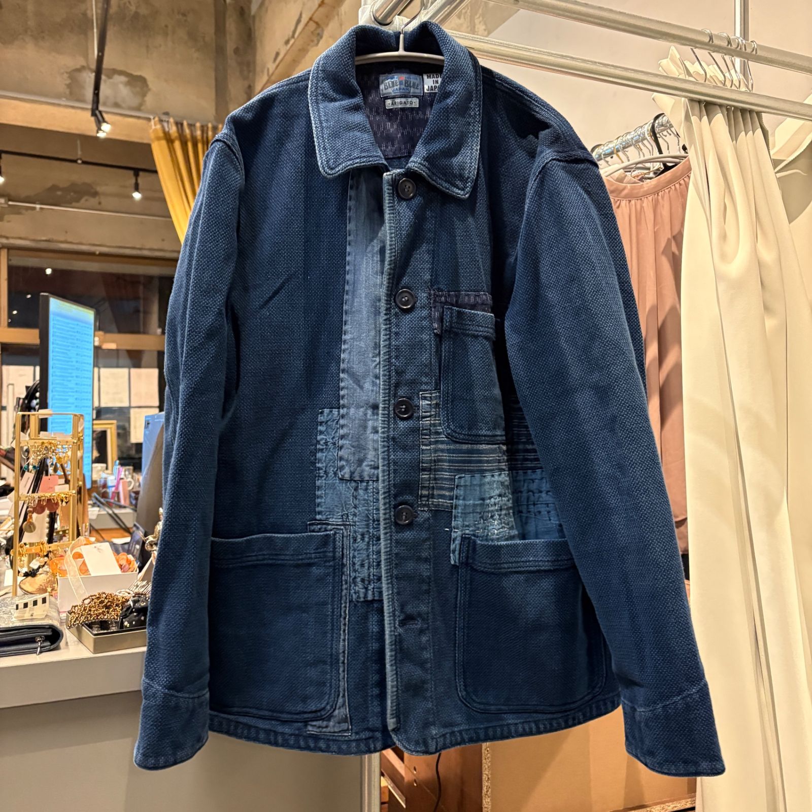 BLUE BLUE JAPAN ブルーブルー ジャパン ARIGATO 刺繍 パッチワーク 