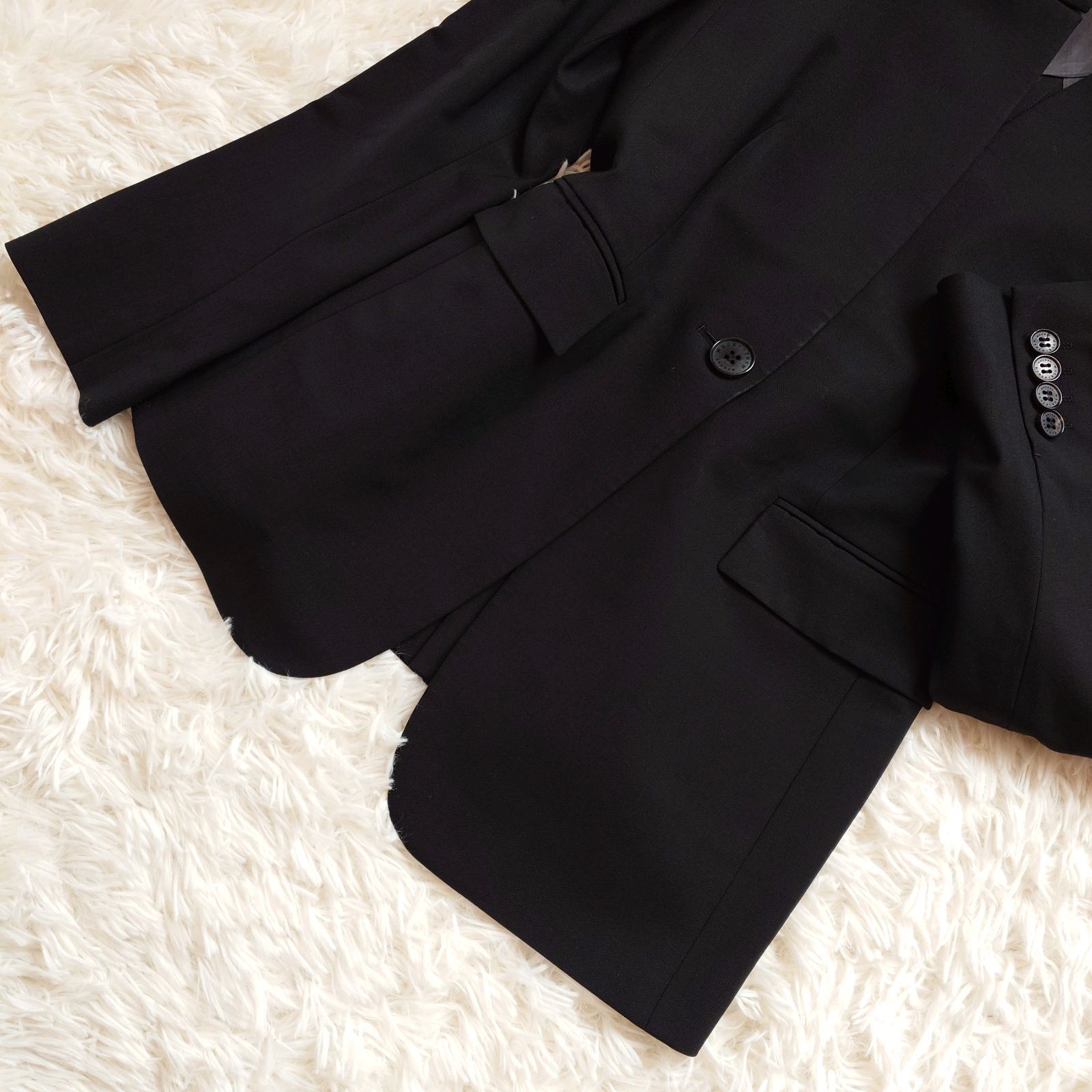 マッキントッシュロンドン スーツ パンツ セットアップ 3ピース 黒 サイズ38 NEW BRIDGE】【WORSTED 7 CLOTH】オリジナルトップツイルスーツ(スーツ