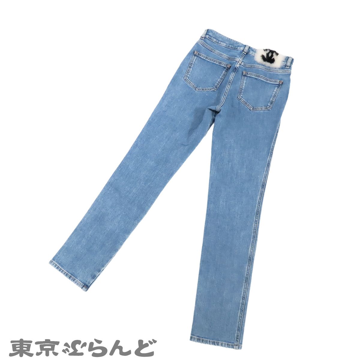 シャネル CHANEL デニムパンツ P74543V67391 ライトブルー コットン
