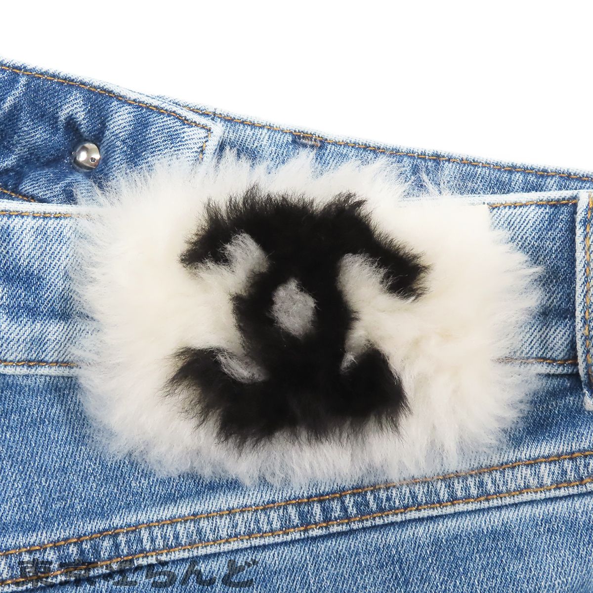 シャネル CHANEL デニムパンツ P74543V67391 ライトブルー コットン