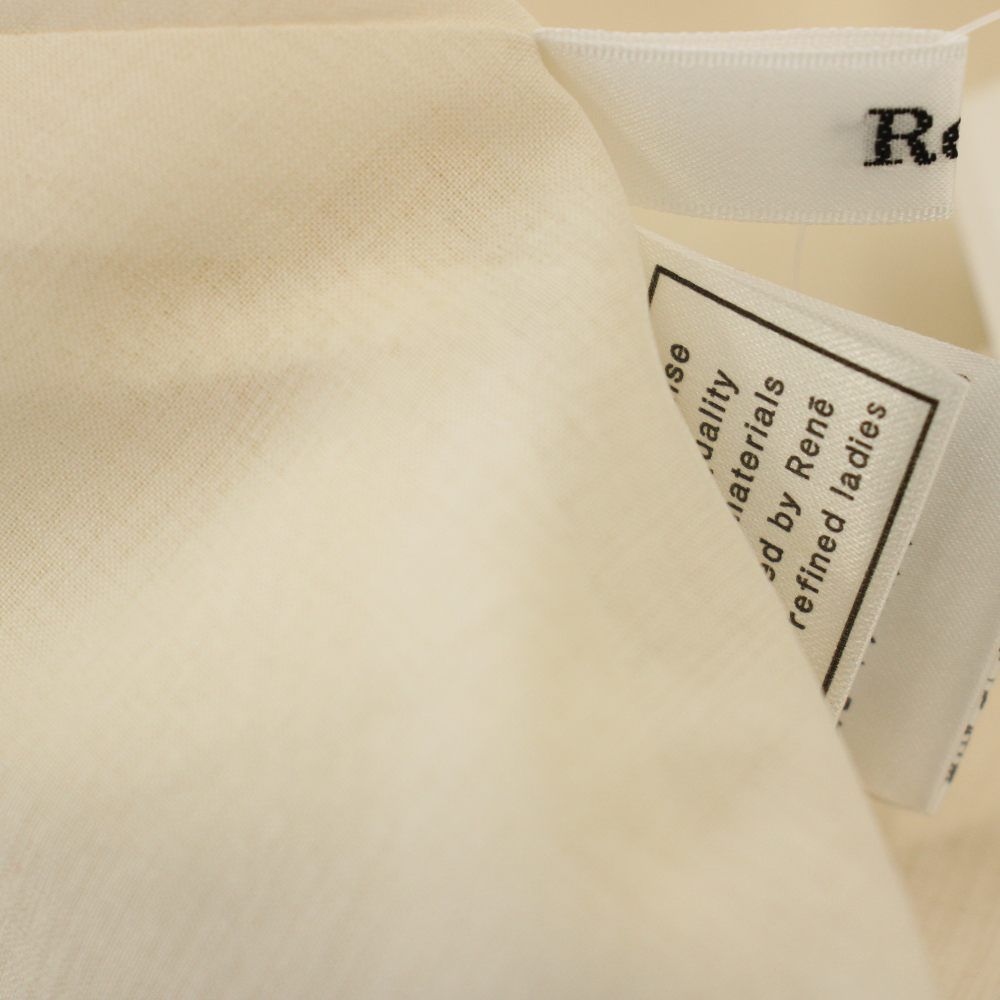 ルネ Rene ワンピース フレンチスリーブ フリンジ ひざ丈 32