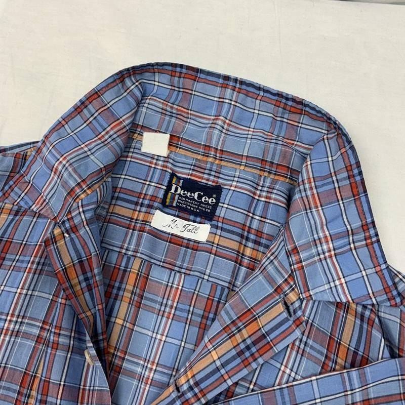 ディーシー 70-80年代 ビンテージ USA製 ビッグサイズ チェック柄 長袖