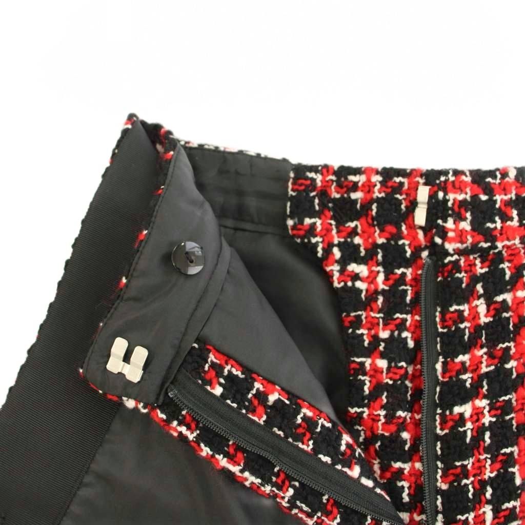 シェリエ CHERIE ショートパンツ キュロット ミニ ツイード 千鳥格子柄  