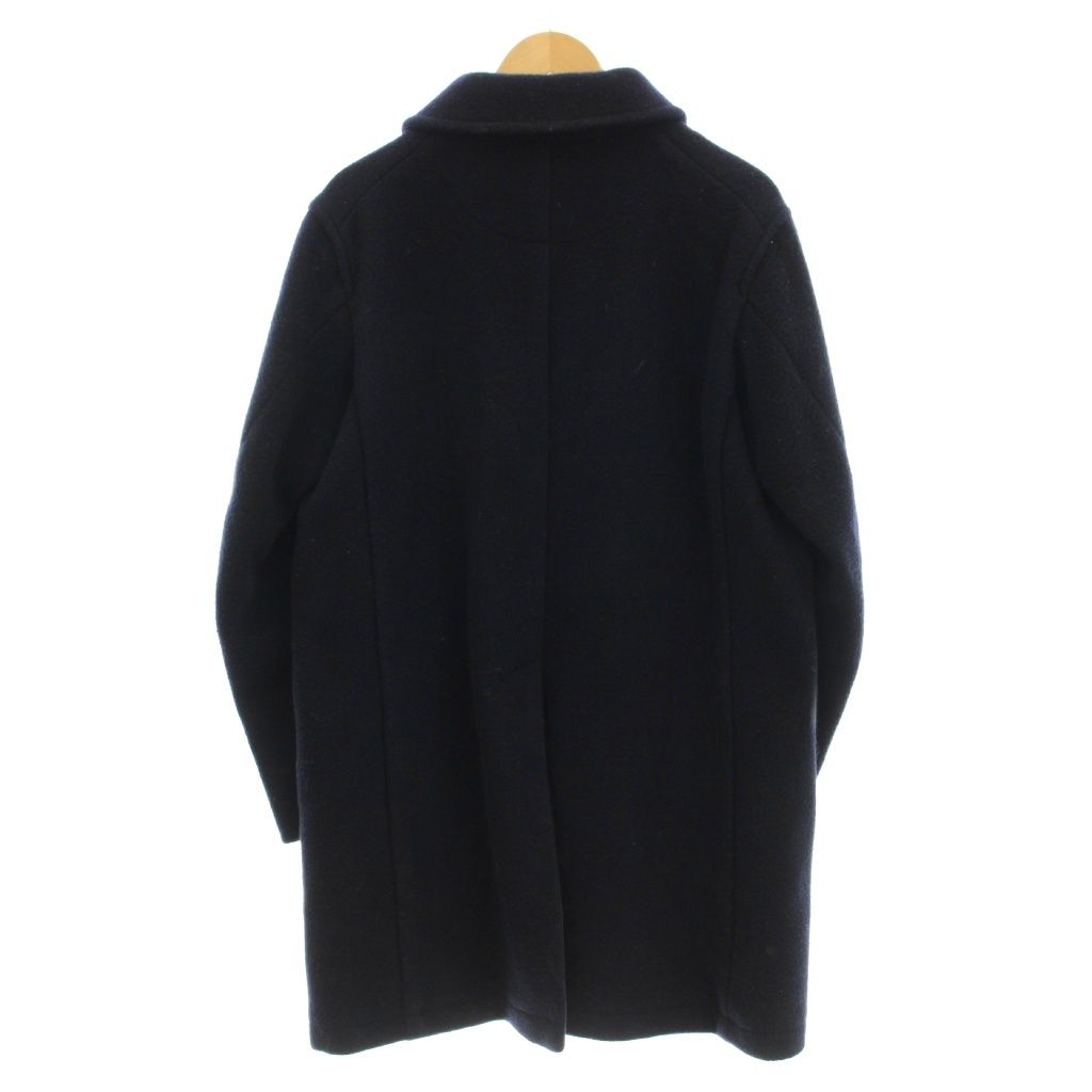 ダントン DANTON ウールモッサ ロングコート ステンカラー 40 ネイビー