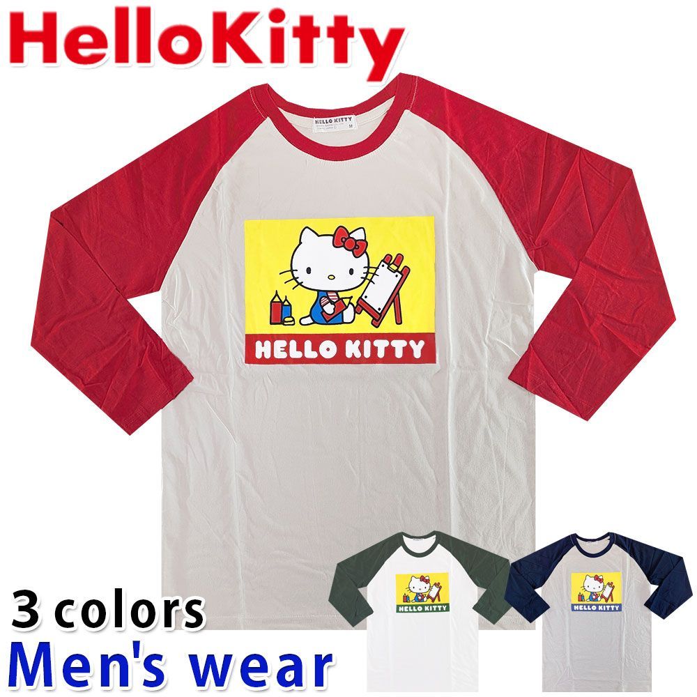 キティちゃん 長袖 Tシャツ メンズ ハロー キティ サンリオ 猫 グッズ