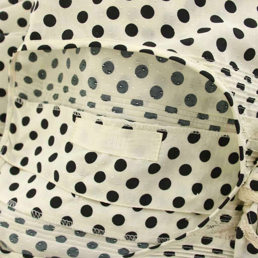 ピンクハウス PINK HOUSE ワンピース ロング 白 ホワイト 黒 ブラック  