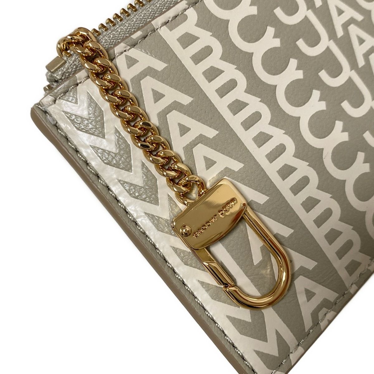 マークジェイコブス コインケース ザ トップ ジップ リストレット ウォレット S153L03FA22 グレーベージュ×ライトベージュ レザー -  メルカリ