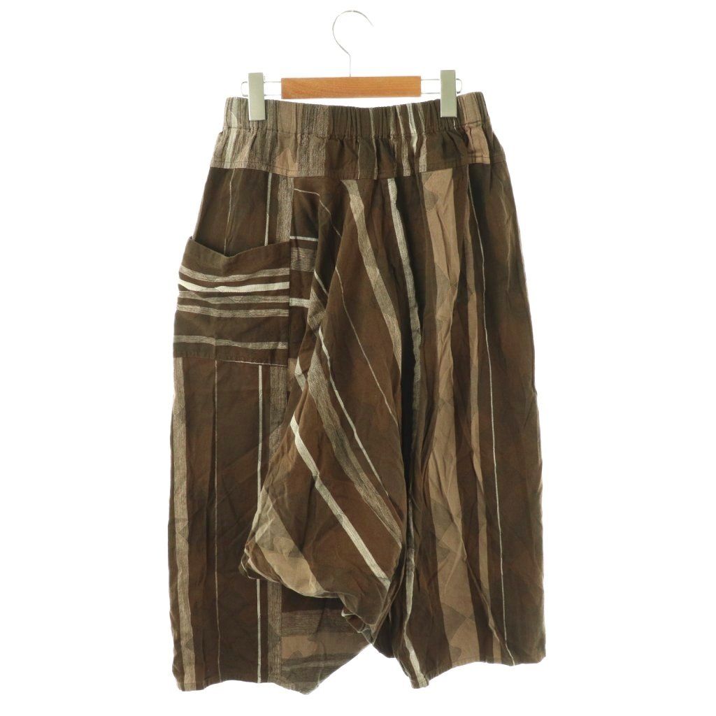 玉木新雌 タマキニイメ tamaki niime サルエルパンツ ブラウン /ES