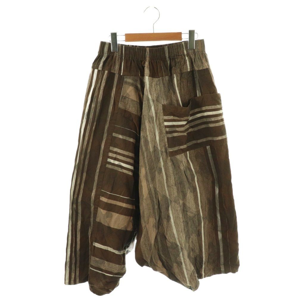 玉木新雌 タマキニイメ tamaki niime サルエルパンツ ブラウン /ES