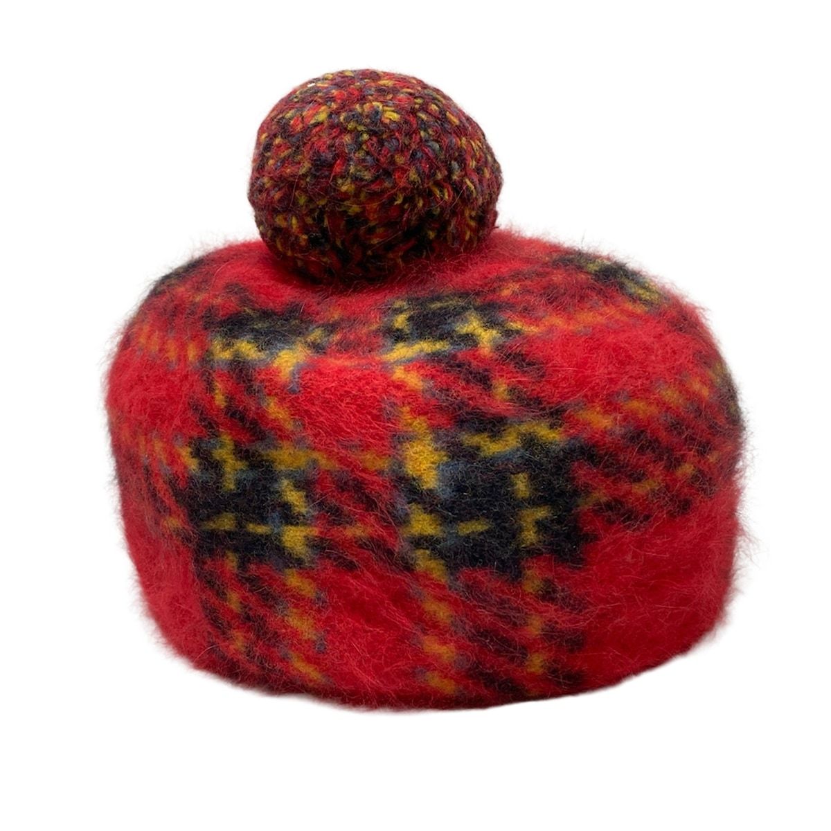 ヴィヴィアンウエストウッドアクセサリーズ 帽子 M - レッド×黒×マルチ