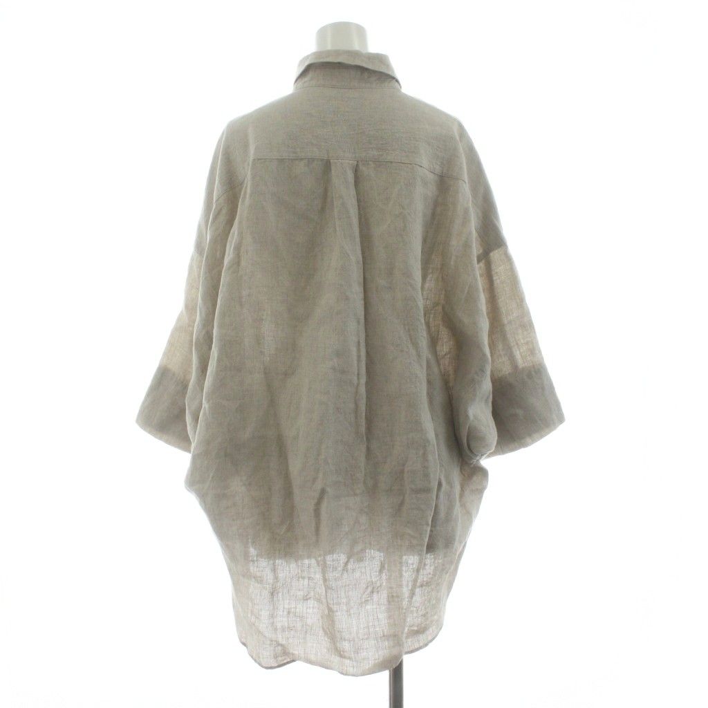 カレンソロジー Curensology 24SS ドルマンスリーブ7分袖リネンシャツ