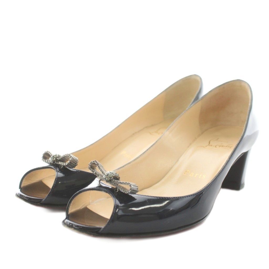 クリスチャンルブタン Christian louboutin パンプス オープントゥ