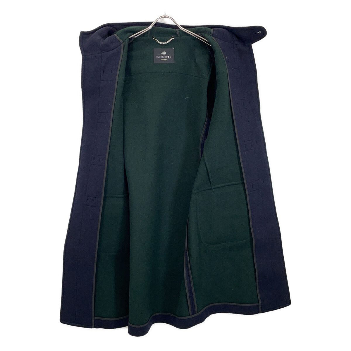 GRENFELL グレンフェル ﾈｲﾋﾞｰ ｳｰﾙ100 ﾀﾞｯﾌﾙｺｰﾄ 36 - メルカリ