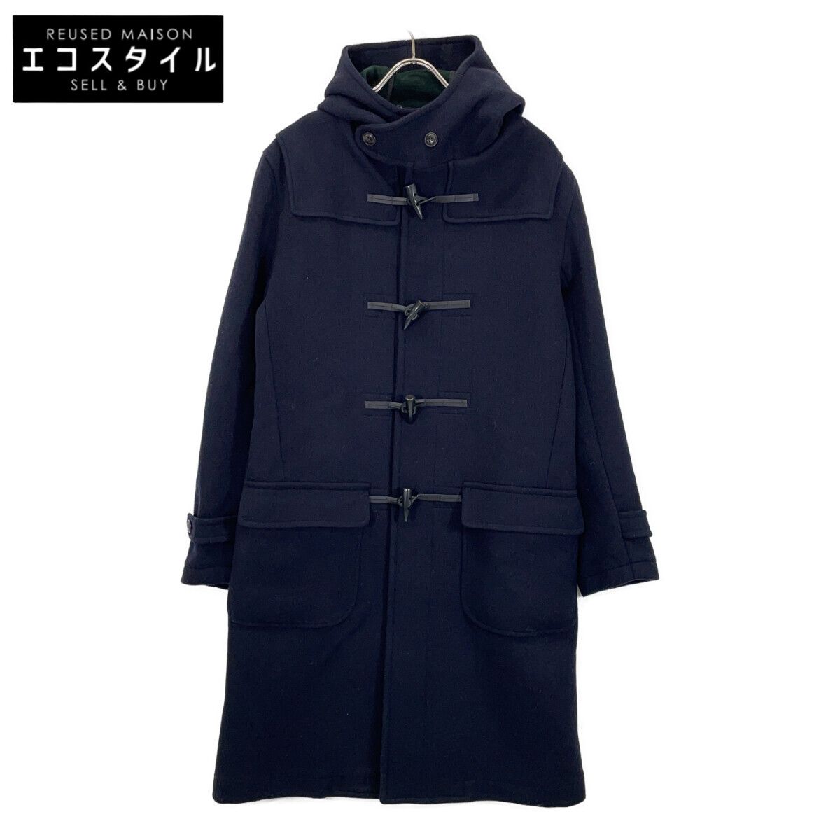 GRENFELL グレンフェル ﾈｲﾋﾞｰ ｳｰﾙ100 ﾀﾞｯﾌﾙｺｰﾄ 36 - メルカリ