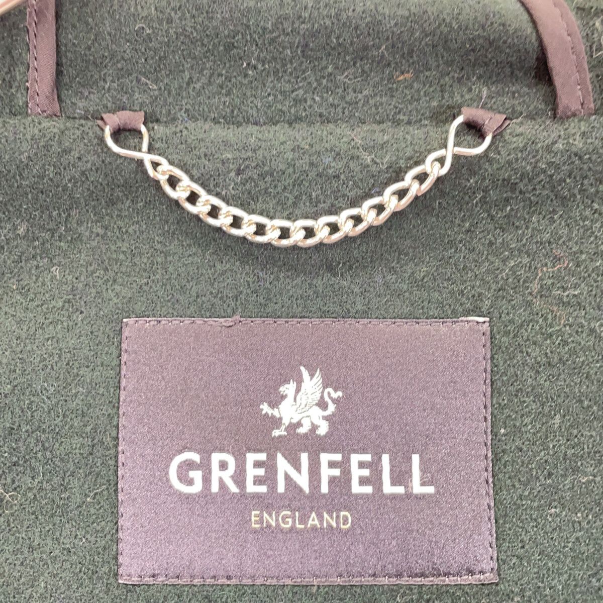 GRENFELL グレンフェル ﾈｲﾋﾞｰ ｳｰﾙ100 ﾀﾞｯﾌﾙｺｰﾄ 36 - メルカリ