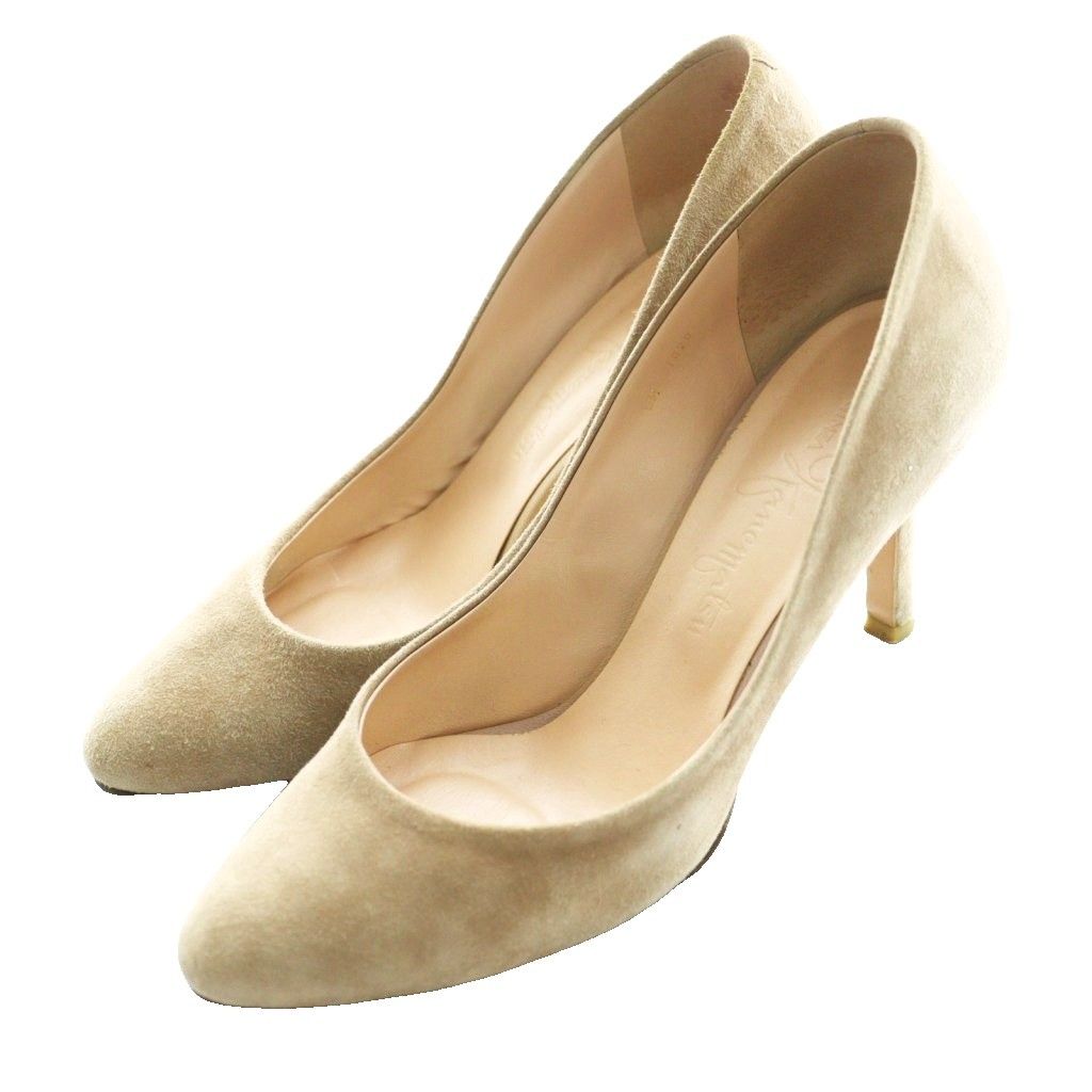 銀座かねまつ GINZA Kanematsu パンプス スエード 23cm モカ /SS □OS