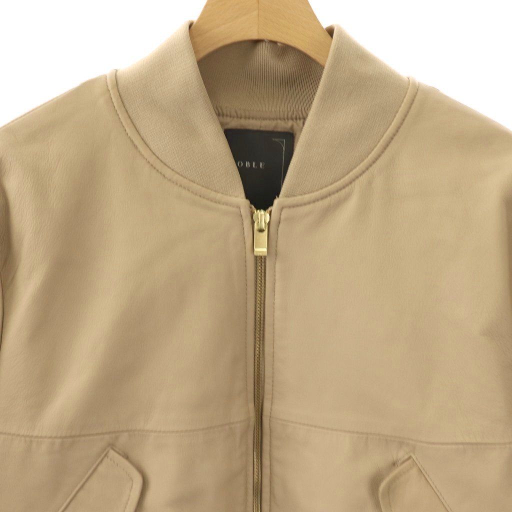 NOBLE　ラムレザーMA-1ブルゾン NOBLE ラムレザーMA-1ブルゾン ラムレザーMA-1ブルゾン | ノーブル