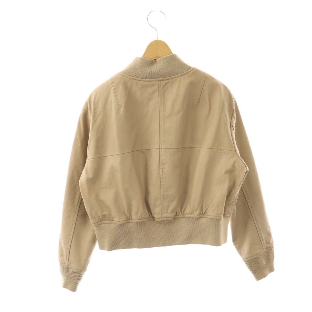 ノーブル NOBLE 23SS ラムレザーMA-1ブルゾン ジップアップ 36