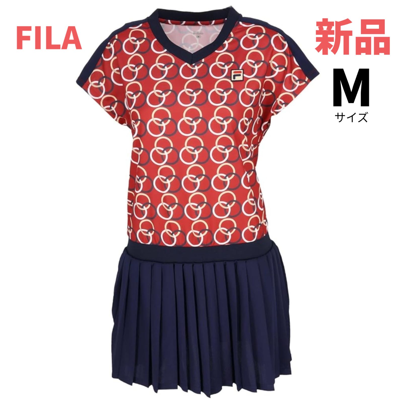 FILA フィラ テニス ウェア ワンピース Мサイズ 新品未使用 赤紺