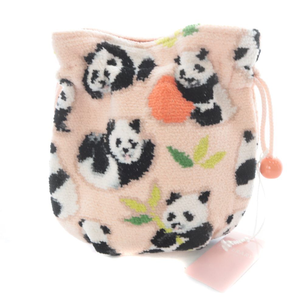 フェイラー FEILER ラブラリーバイ コロコロパンダ 巾着 ポーチ ピンク