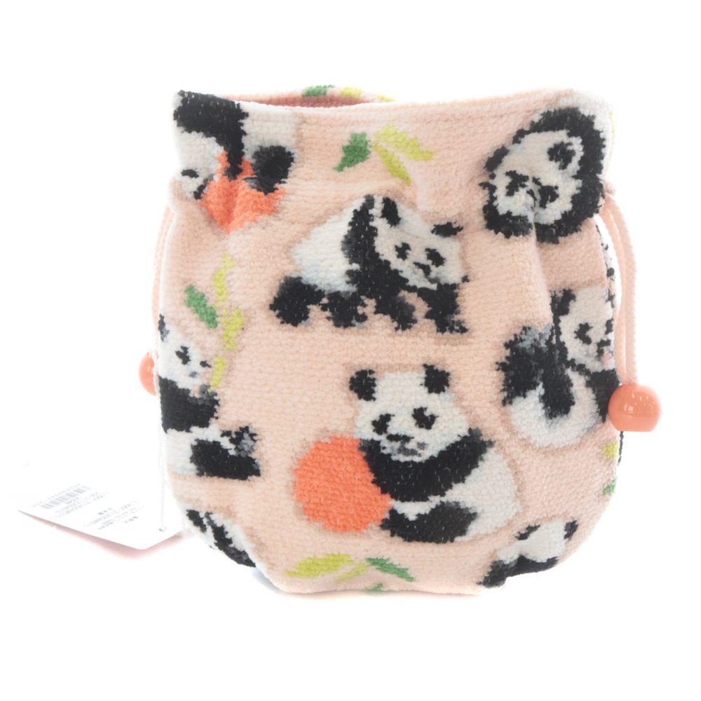 フェイラー FEILER ラブラリーバイ コロコロパンダ 巾着 ポーチ ピンク