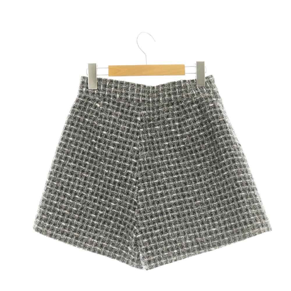 シェリエ sheller shiny tweed wrap culottes キュロットショート