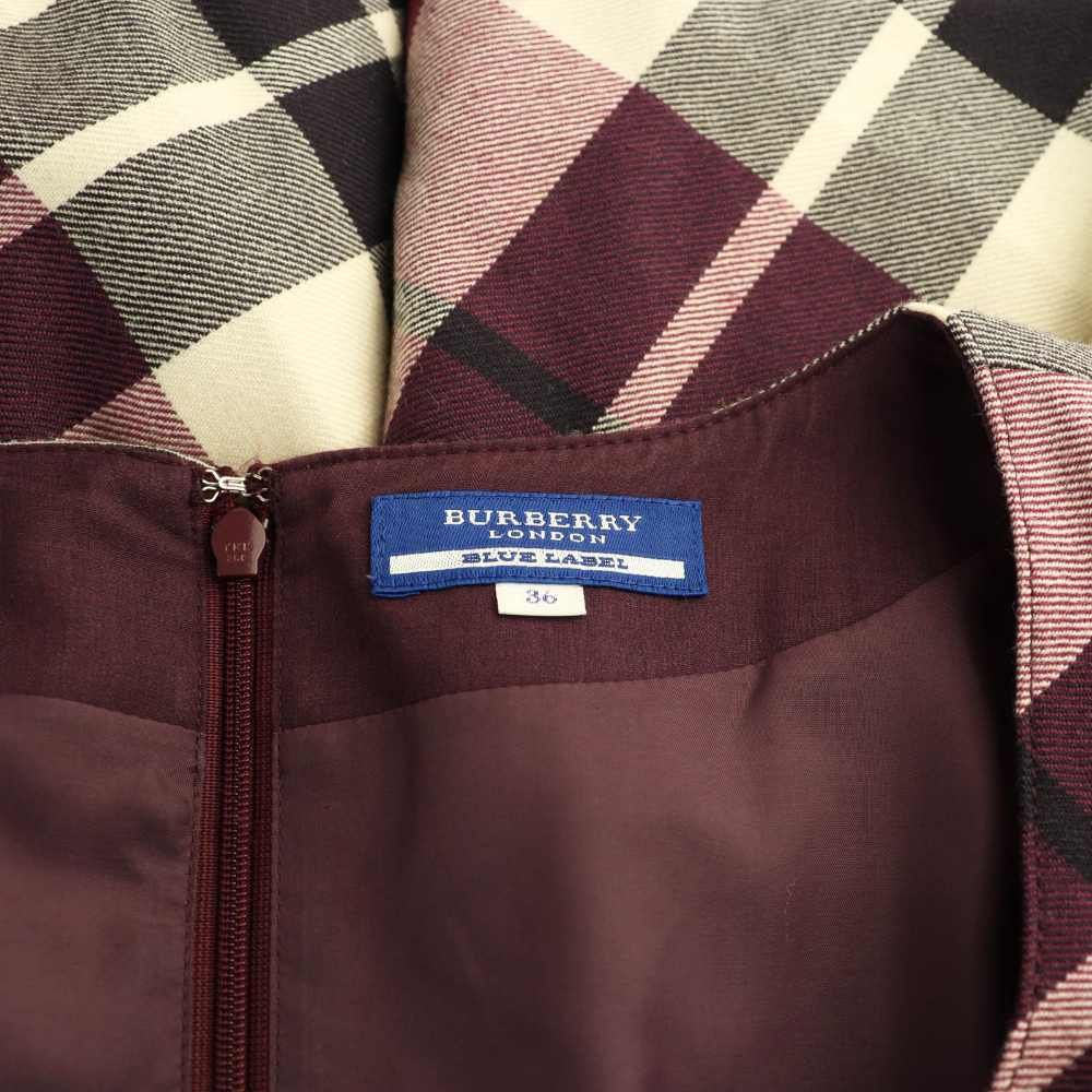 バーバリーブルーレーベル BURBERRY BLUE LABEL ベルト付きウール