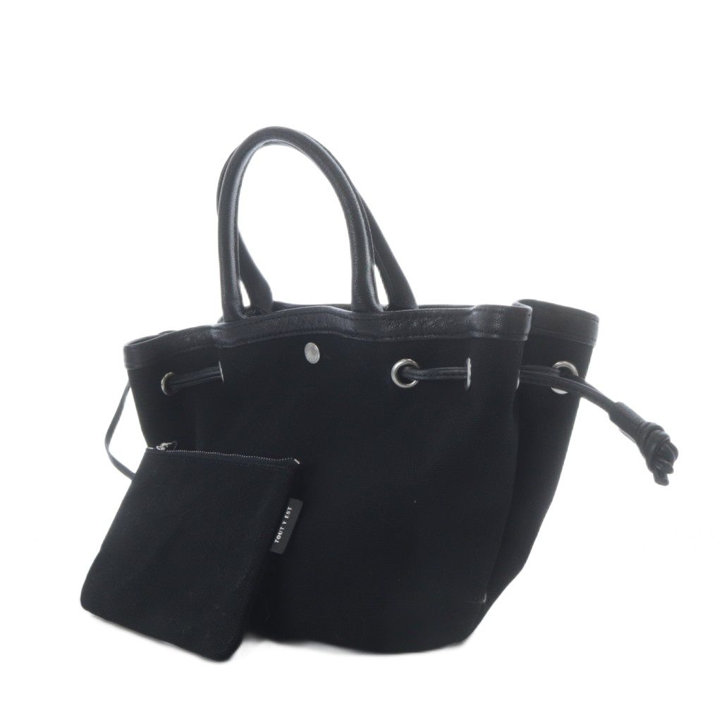 トゥティエ TOUT Y EST SAC COQUILLE MINI トートバッグ キャンバス  