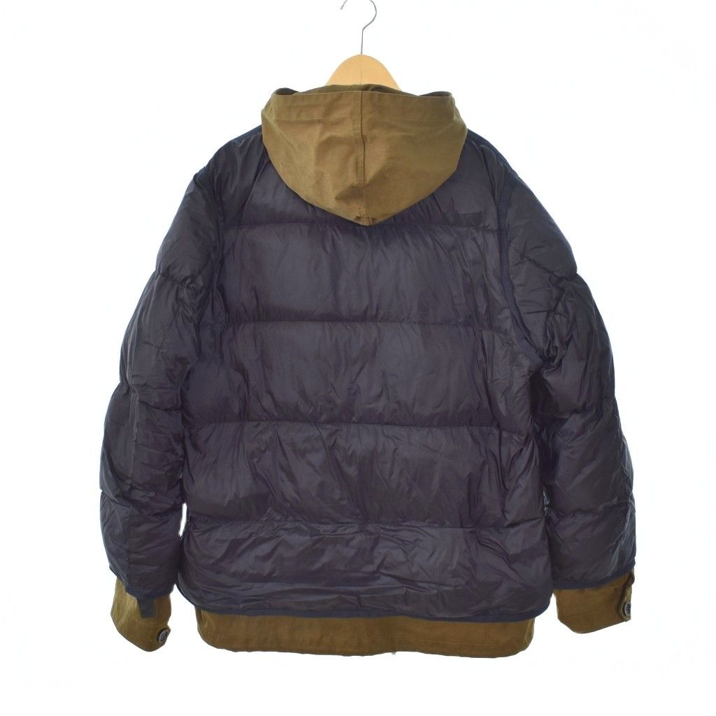 サカイ sacai テンシー Ten-C 20AW ダウンジャケット レイヤード 3 紺