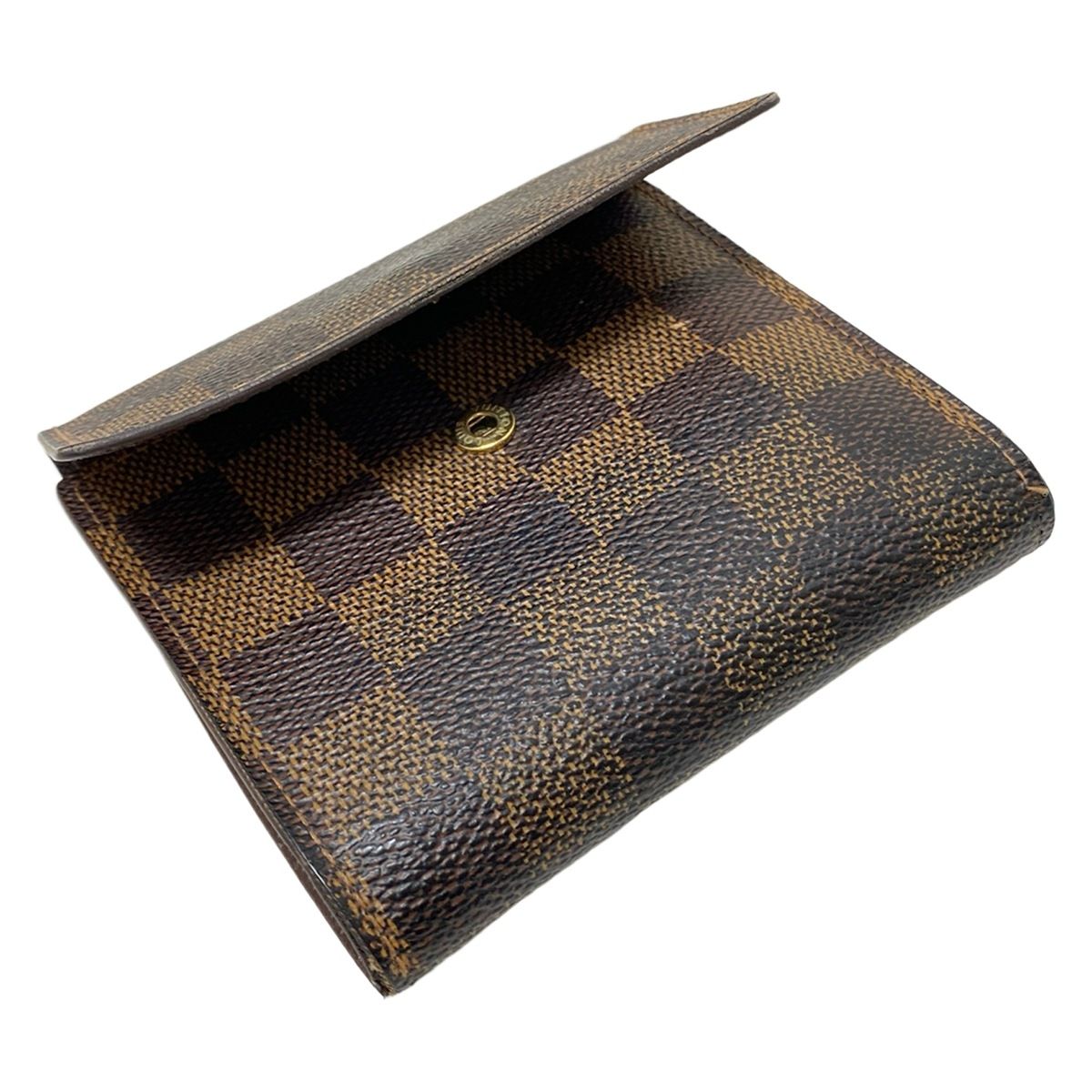 LOUIS VUITTON(ルイヴィトン) Wホック財布 ダミエ ポルトモネビエ
