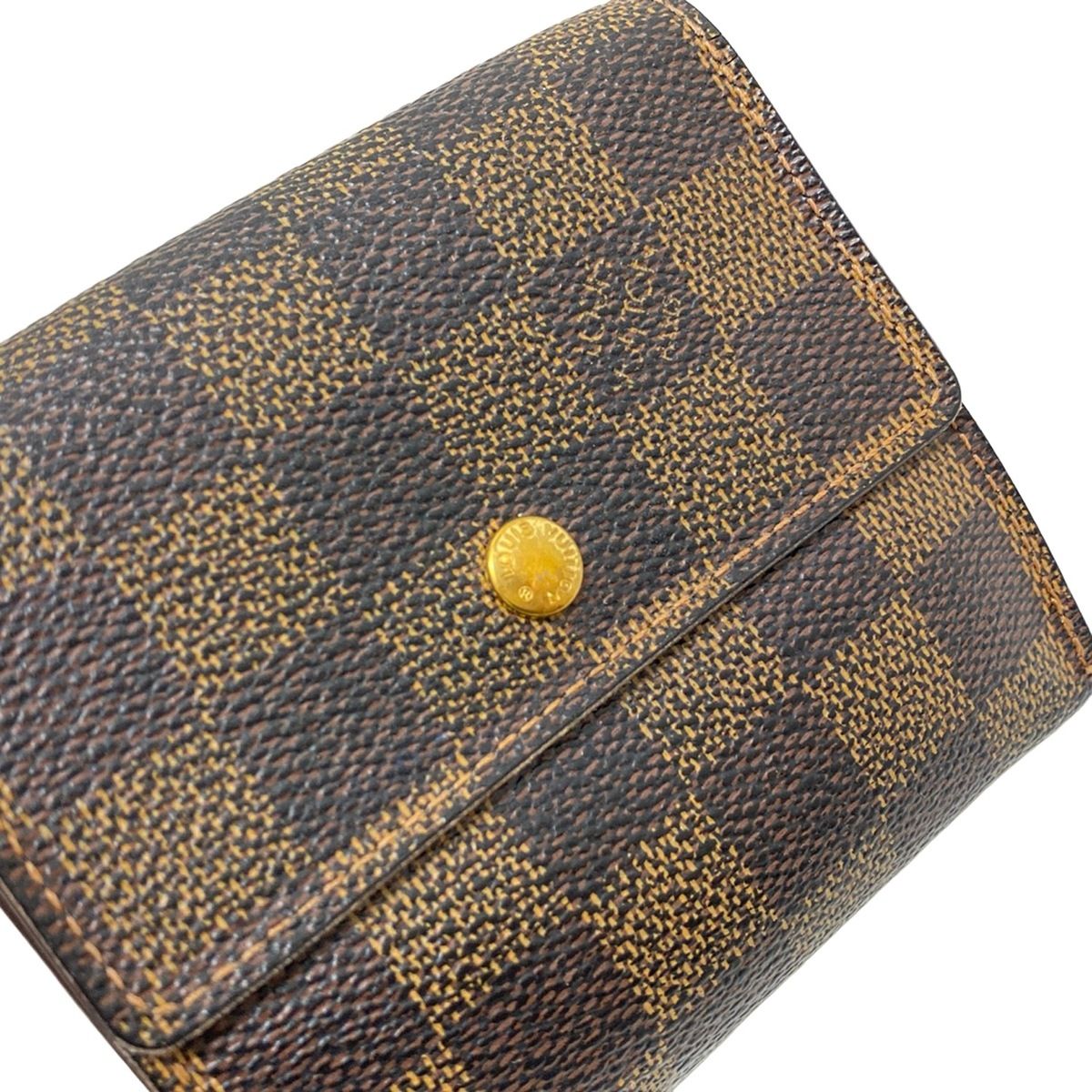 LOUIS VUITTON(ルイヴィトン) Wホック財布 ダミエ ポルトモネビエ