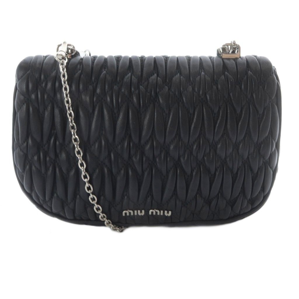 ミュウミュウ miumiu ナッパクリスタル マテラッセ 2WAY ハンドバッグ