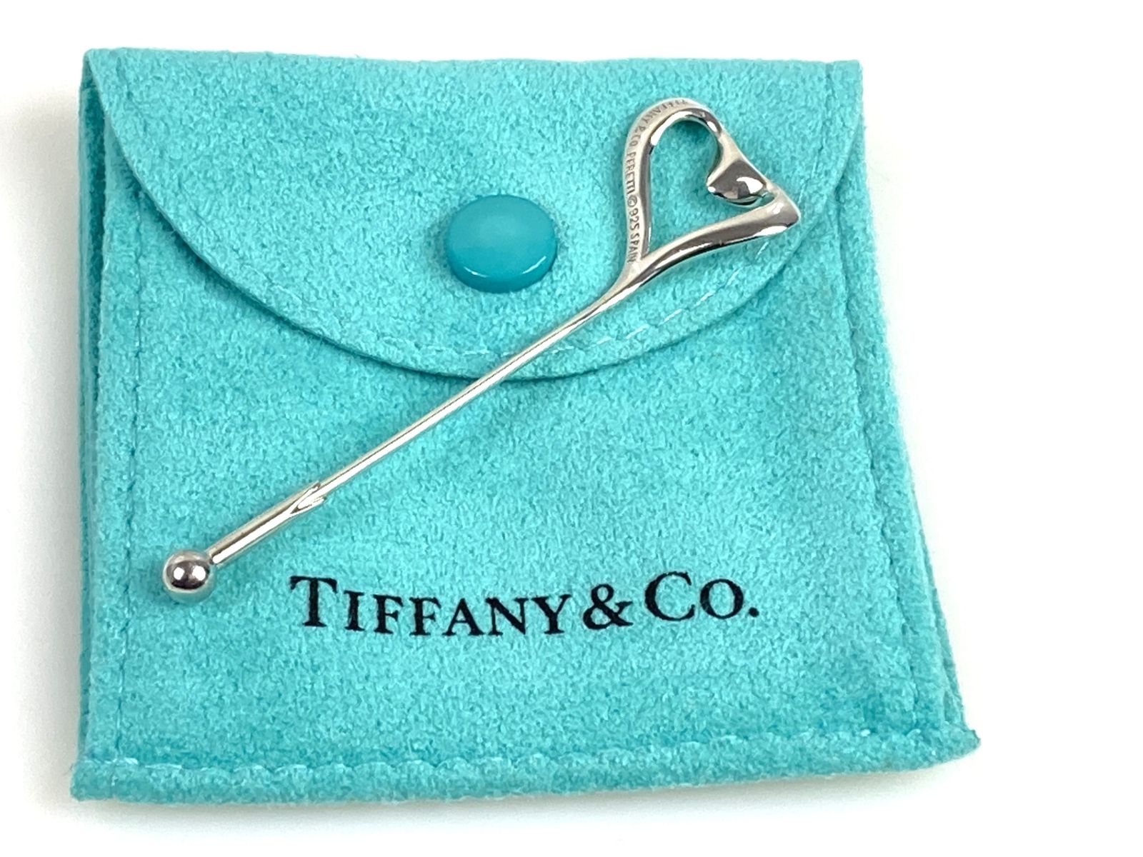 ティファニー TIFFANY エルサペレッティ ハート ピンブローチ シルバー