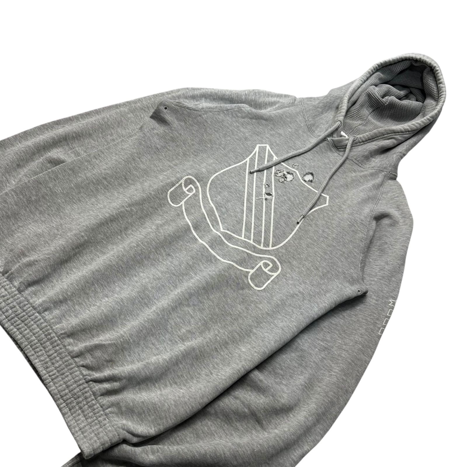 トップス Number Nine 01AW Emblem Hoodie NUMBER (N)INE(ナンバーナイン) 01AW Standard Period Perforated